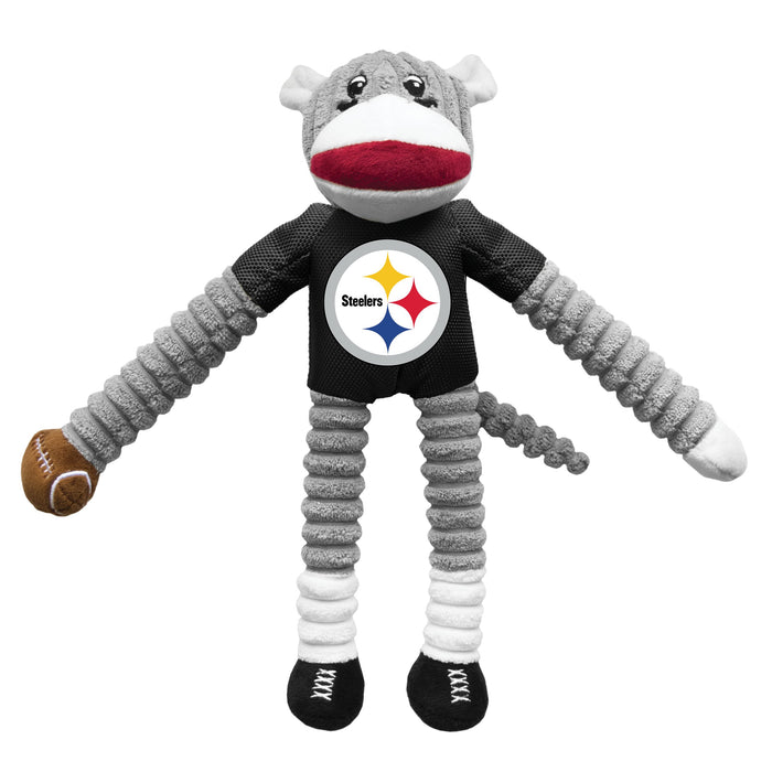 Pittsburgh Steelers Sock Monkey Toy - 3 Red Rovers