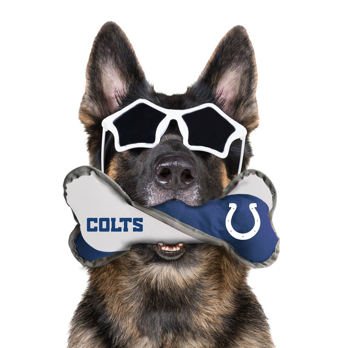 Indianapolis Colts Pet Tug Bone - 3 Red Rovers