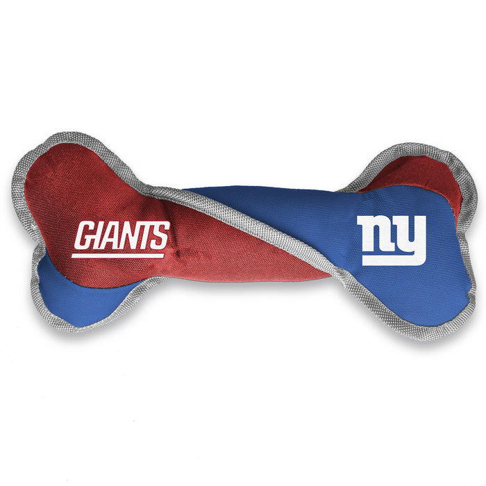 New York Giants Pet Tug Bone - 3 Red Rovers