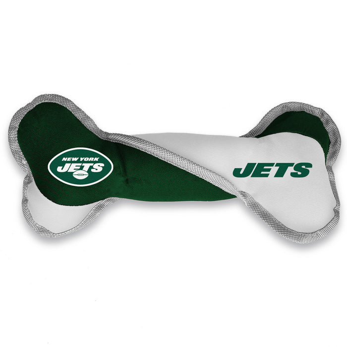 New York Jets Pet Tug Bone - 3 Red Rovers