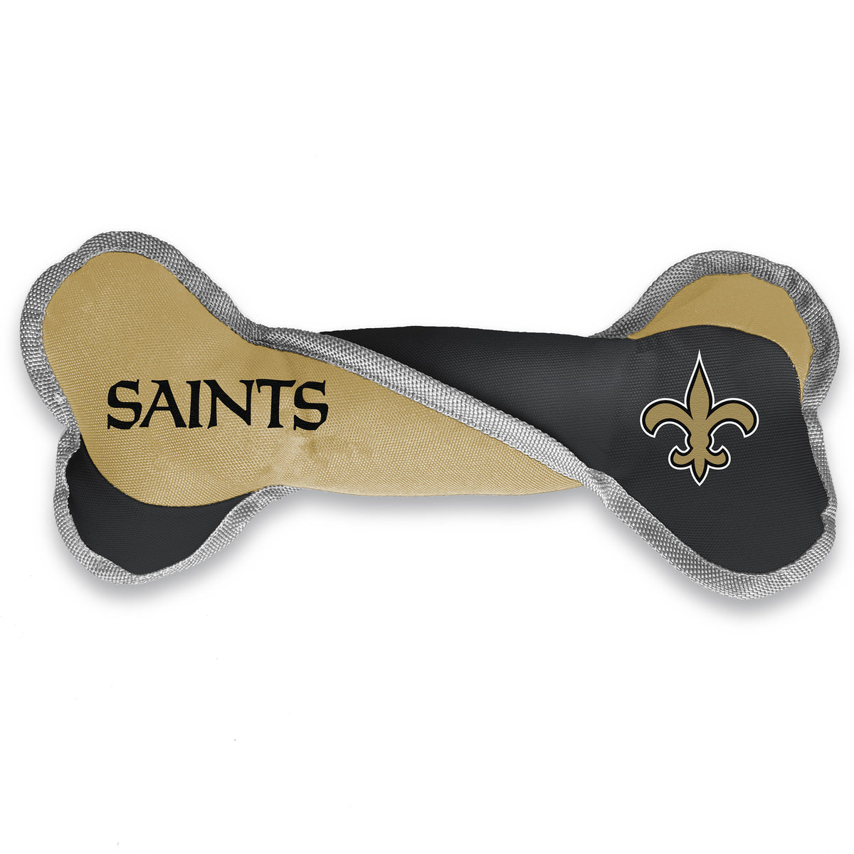 New Orleans Saints Pet Tug Bone - 3 Red Rovers