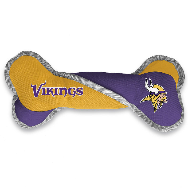 Minnesota Vikings Pet Tug Bone - 3 Red Rovers