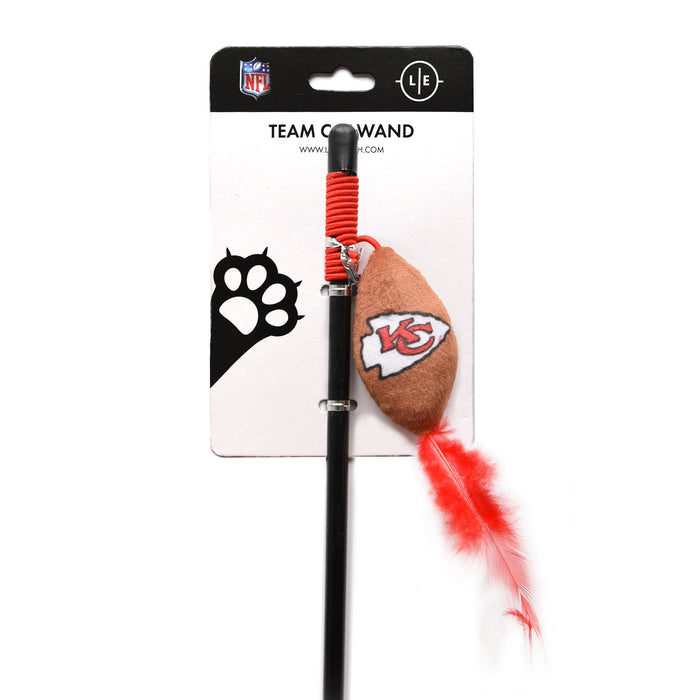 Kansas City Chiefs Cat Wand Toy - 3 Red Rovers