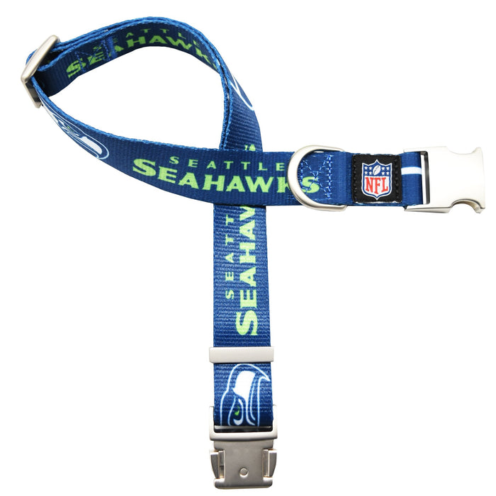 Seattle Seahawks Premium Dog Collar or Leash - 3 Red Rovers