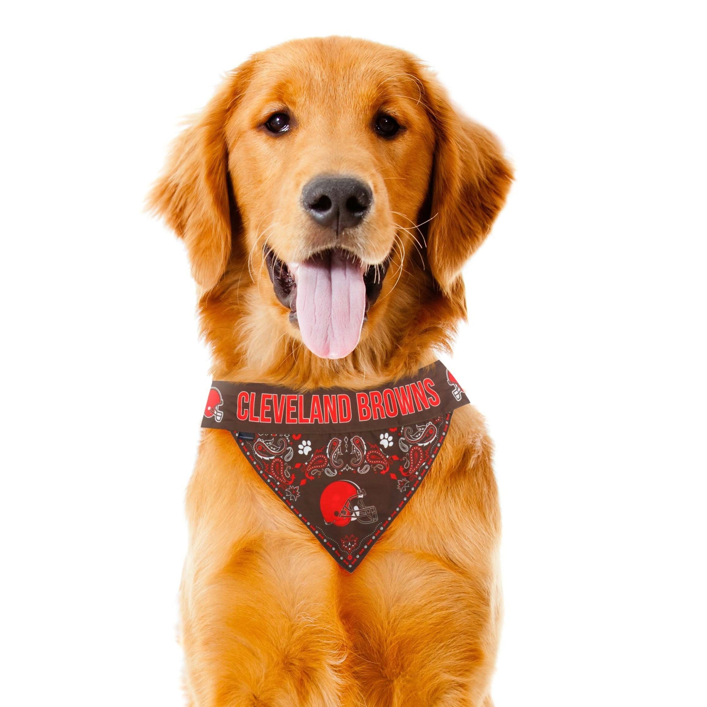 Cleveland browns dog outlet bandana