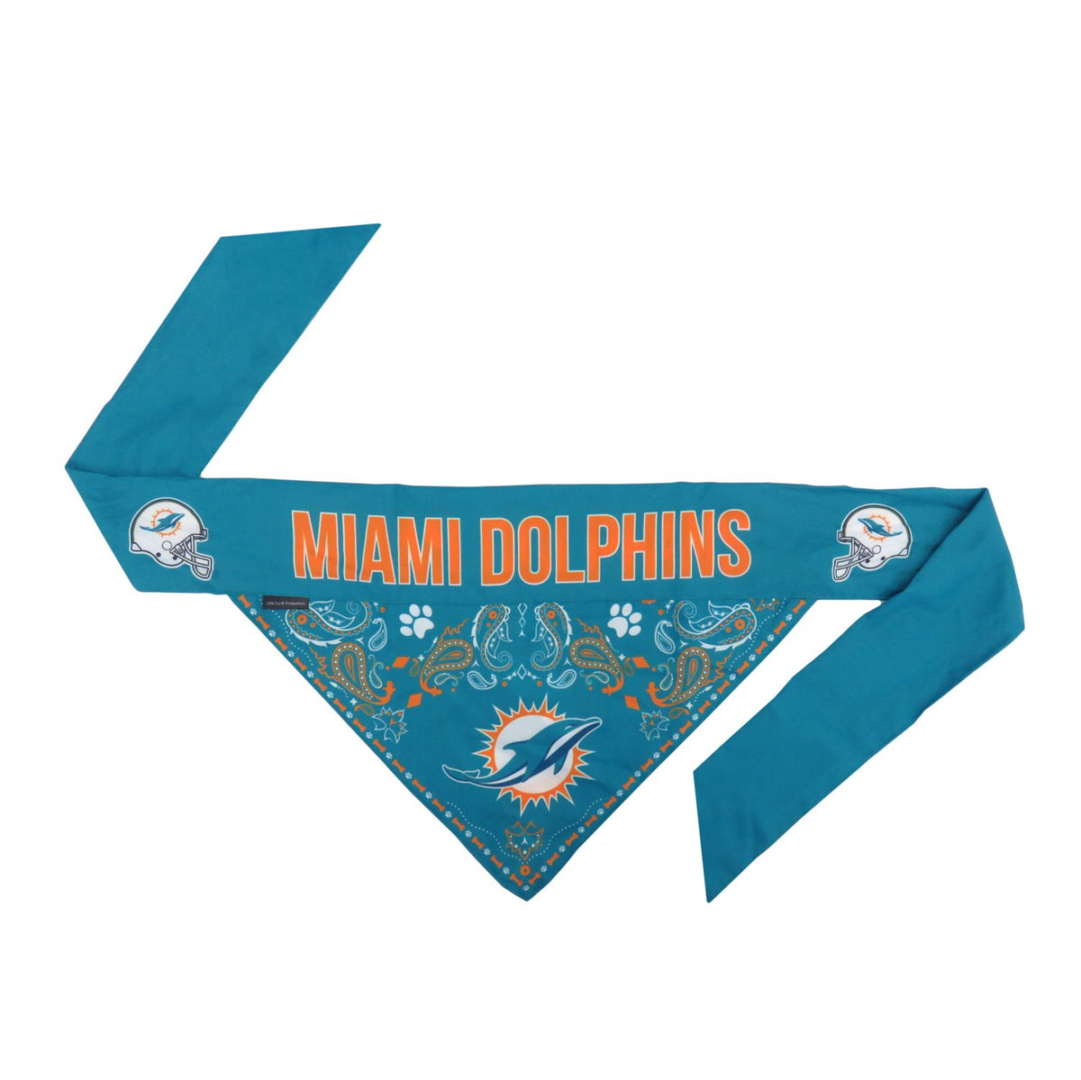 Miami Dolphins Reversible Bandana - 3 Red Rovers