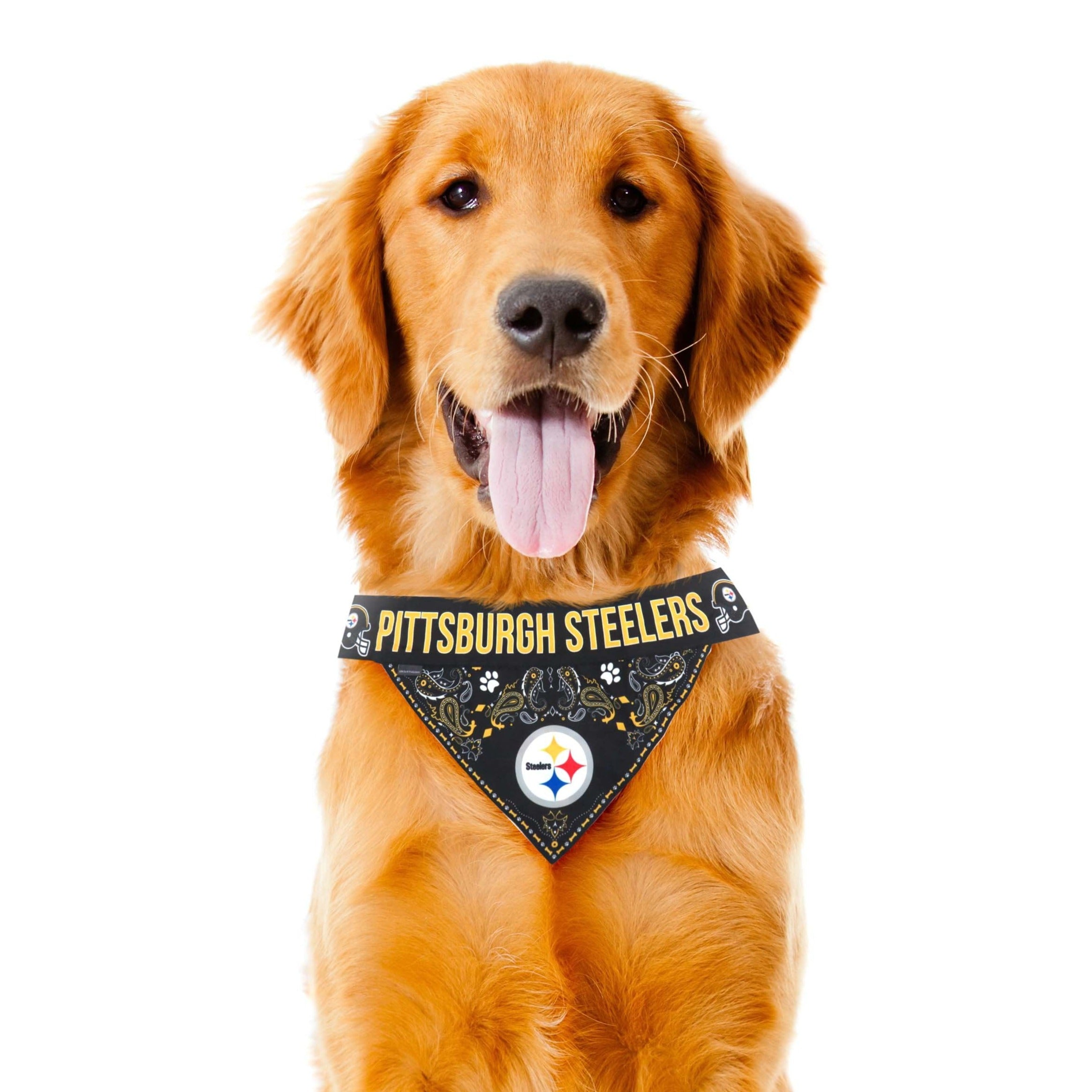 Pittsburgh steelers dog bandana best sale