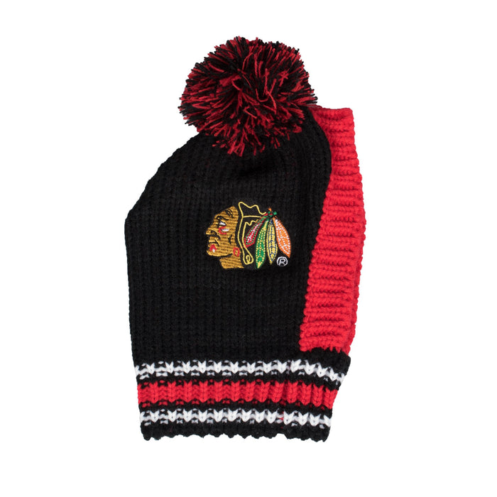 Chicago Blackhawks Pet Knit Hat - 3 Red Rovers