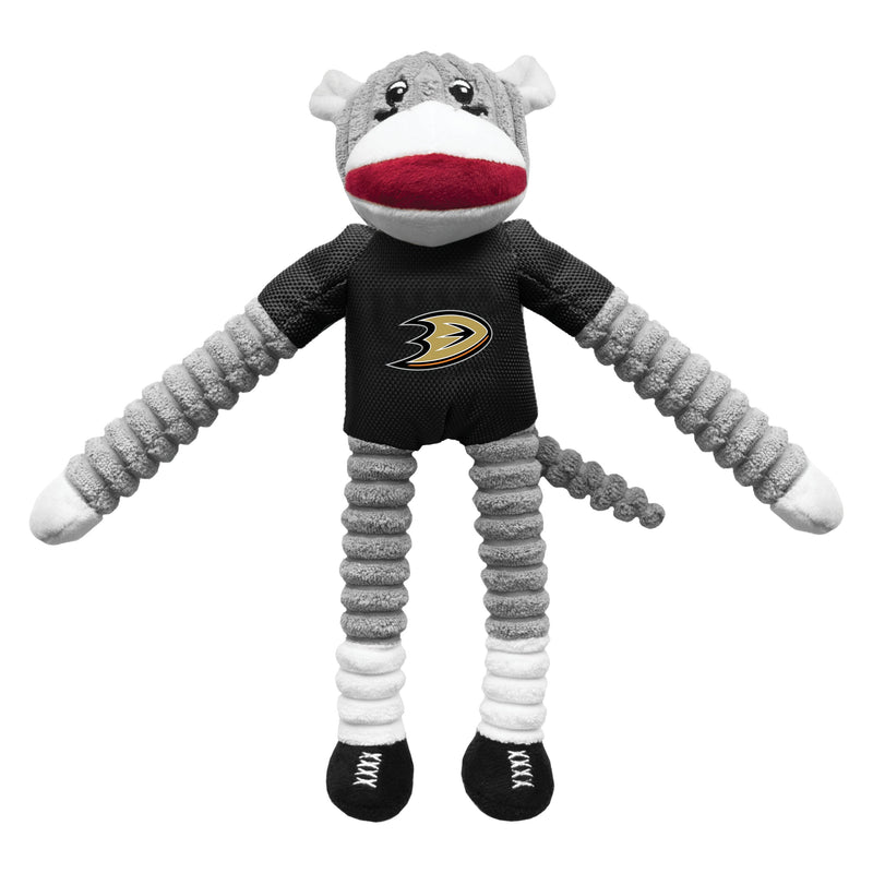 Anaheim Ducks Sock Monkey Toy - 3 Red Rovers