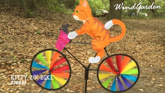 20" Bike Garden Spinner - Cats