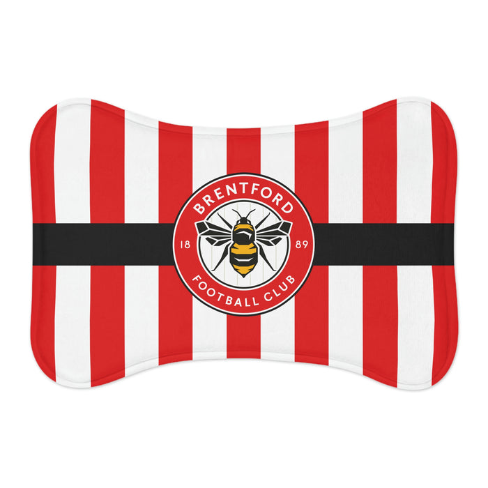 Brentford FC 23 Home Inspired Bone-shaped Feeding Mats - 3 Red Rovers
