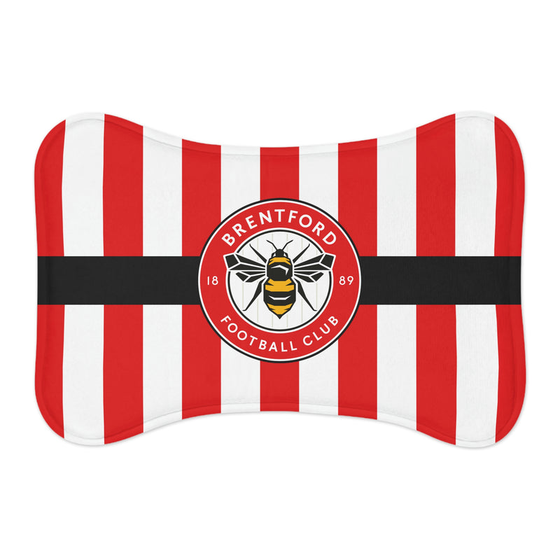 Brentford FC 23 Home Inspired Bone-shaped Feeding Mats - 3 Red Rovers