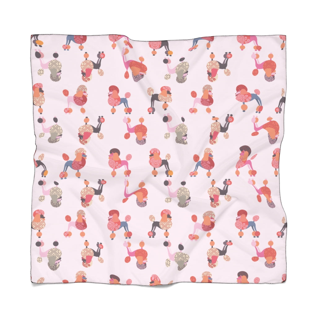 Pink Poodles Chiffon Scarf - 3 Red Rovers