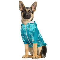 Teal Tie-Dye Pet Hoodie - 3 Red Rovers