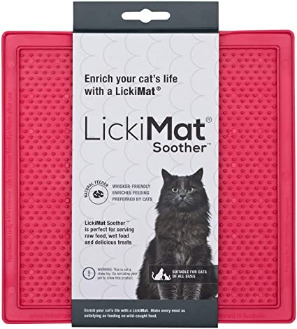 LickiMat Soother for Cats - 3 Red Rovers