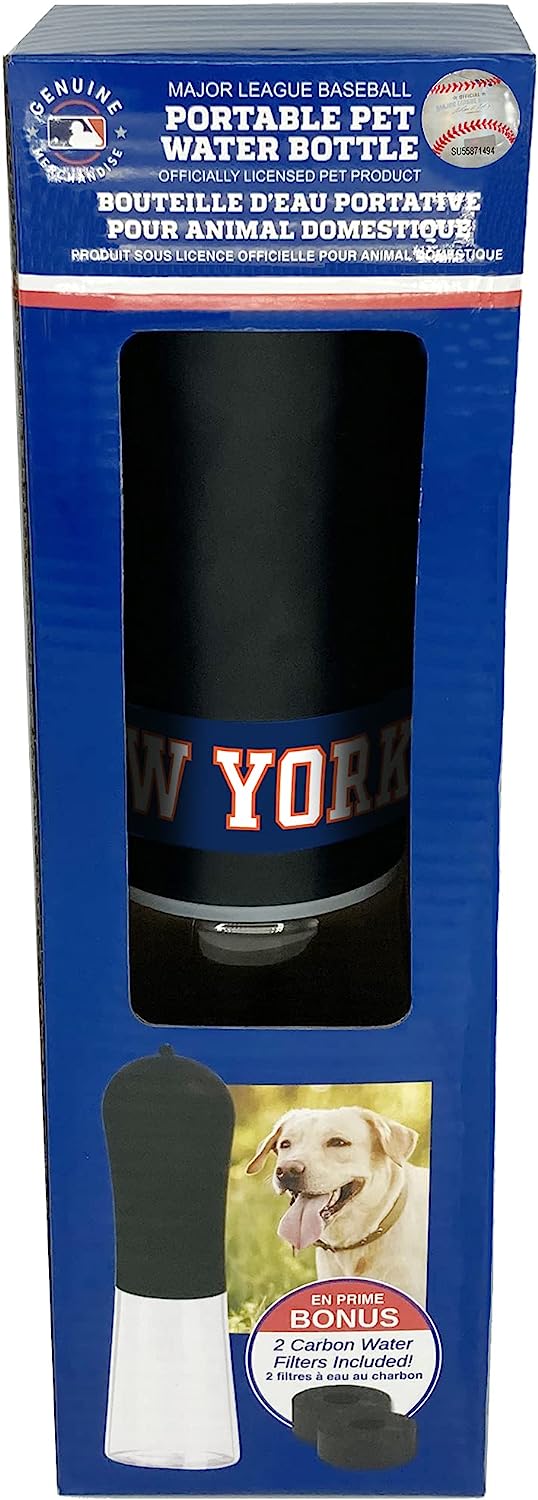 New York Mets Pet Water Bottle