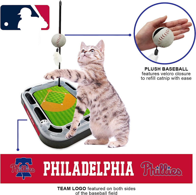 Philadelphia Phillies Baseball Cat Scratcher Toy