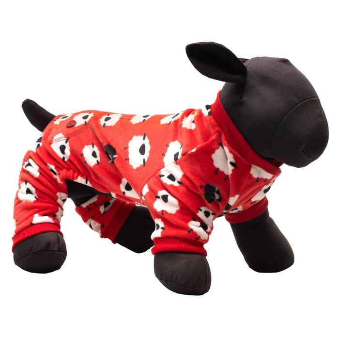 Counting Sheep Fleece Dog Pajamas - 3 Red Rovers