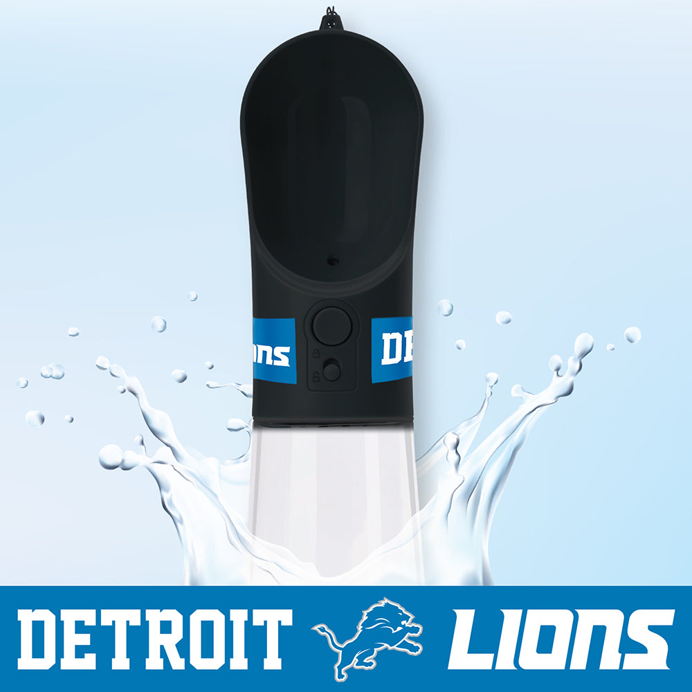 Detroit Lions Pet Water Bottle - 3 Red Rovers