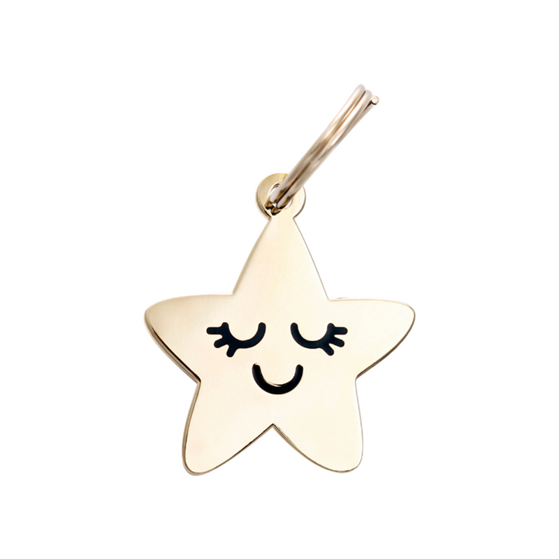 Smiling Star Pet ID Tag - 3 Red Rovers