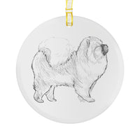 Chow Chow Glass Ornament - 3 Red Rovers