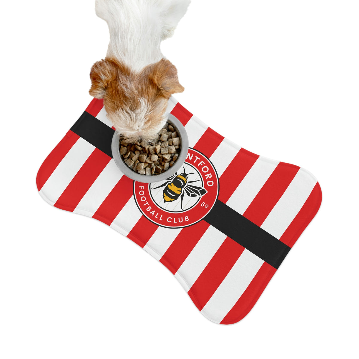 Brentford FC 23 Home Inspired Bone-shaped Feeding Mats - 3 Red Rovers