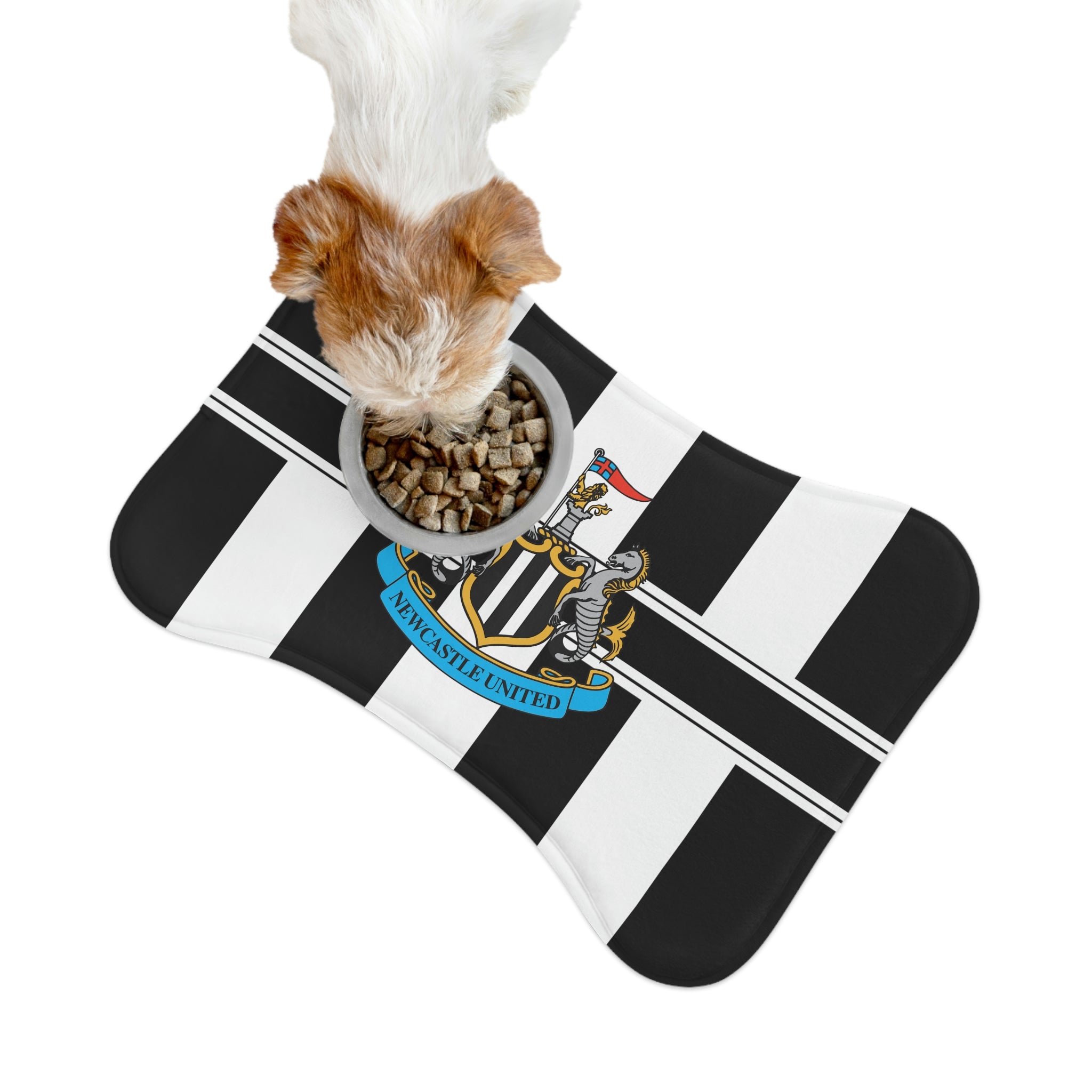 Newcastle United FC 23 Home inspired Pet Feeding Mats