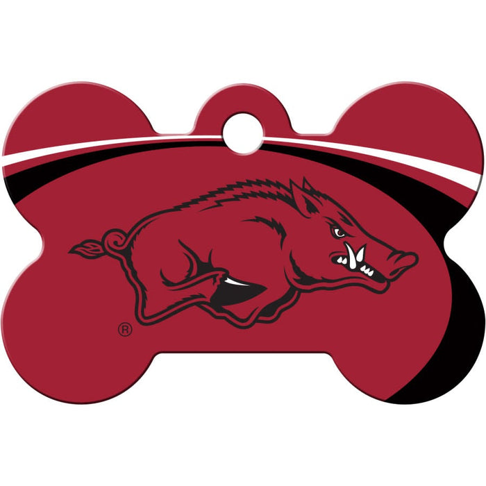 AR Razorbacks Pet ID Tag - Bone - 3 Red Rovers