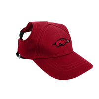 AR Razorbacks Pet Baseball Hat - 3 Red Rovers