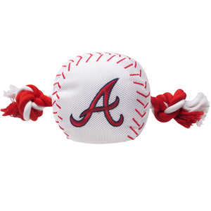 Atlanta Braves Baseball Rope Toys - 3 Red Rovers