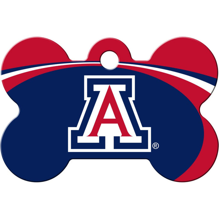 AZ Wildcats Pet ID Tag - Bone - 3 Red Rovers