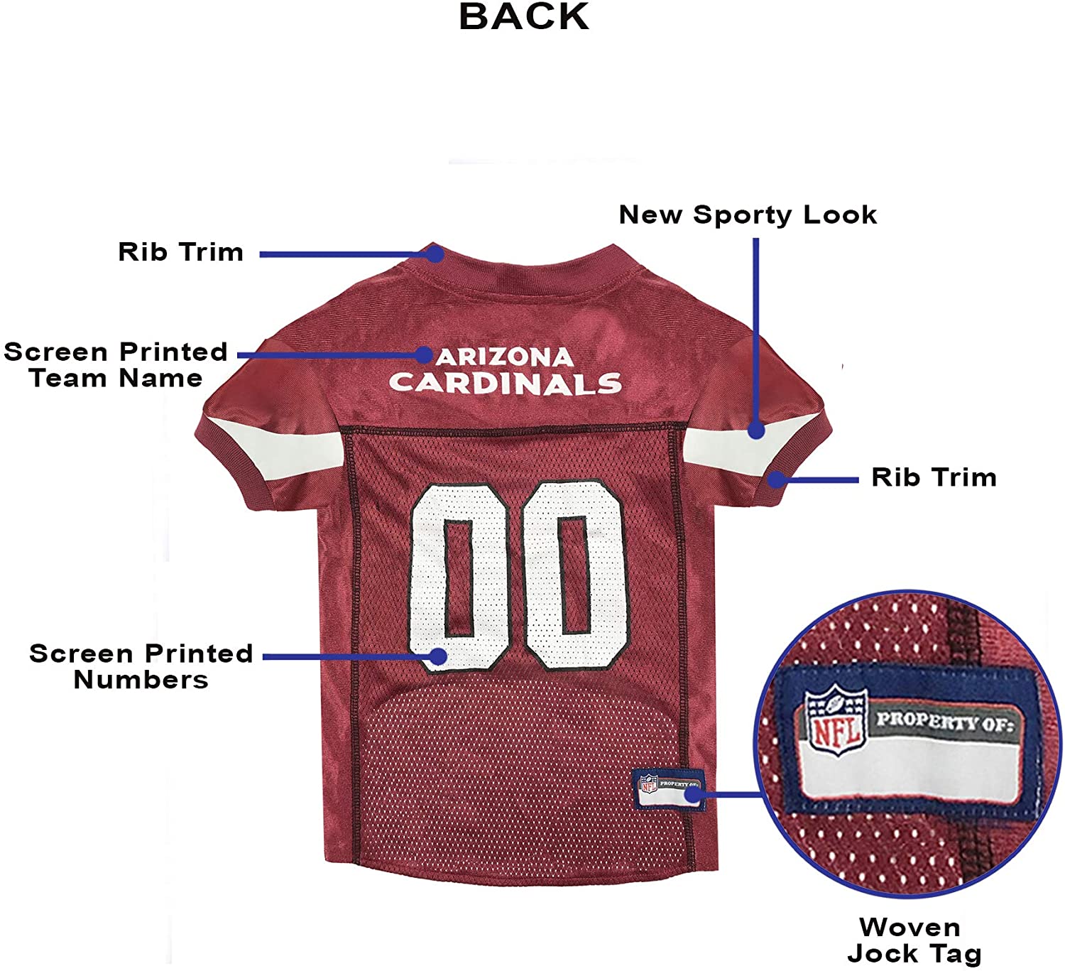 Arizona cardinals pet sales jersey