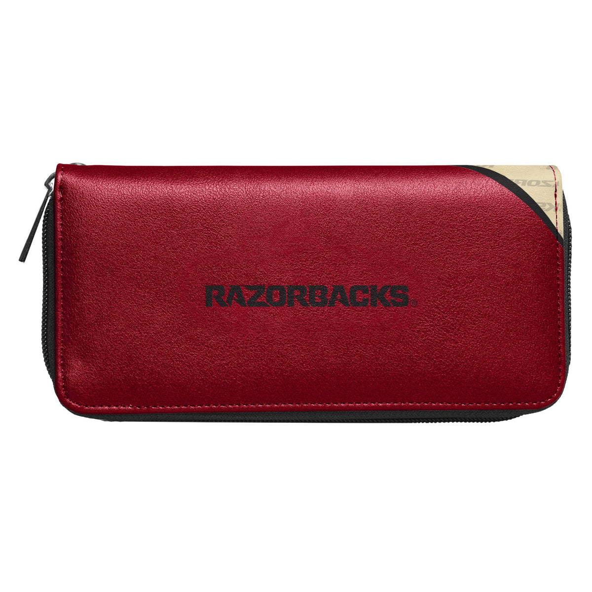 AR Razorbacks Curve Zip Organizer Wallet - 3 Red Rovers