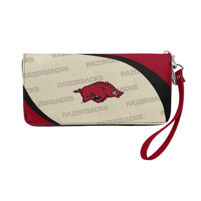 AR Razorbacks Curve Zip Organizer Wallet - 3 Red Rovers