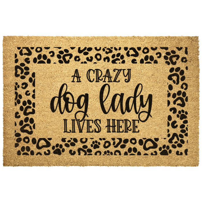 A Crazy Dog Lady Coir Welcome Doormat - 3 Red Rovers