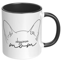 Abyssinian Cat Mom Accent Mug - 3 Red Rovers