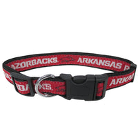 AR Razorbacks Dog Collar - 3 Red Rovers