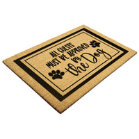 All Guests Must Be Approved Coir Welcome Doormat - 3 Red Rovers