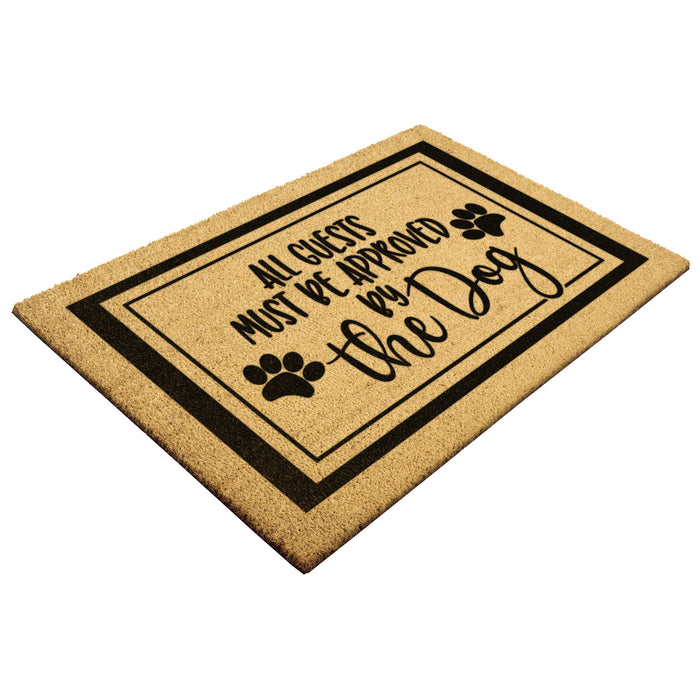 All Guests Must Be Approved Coir Welcome Doormat - 3 Red Rovers