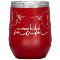 American Bobtail Cat Mom Wine Tumbler - 3 Red Rovers