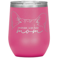 American Wirehair Cat Mom Wine Tumbler - 3 Red Rovers