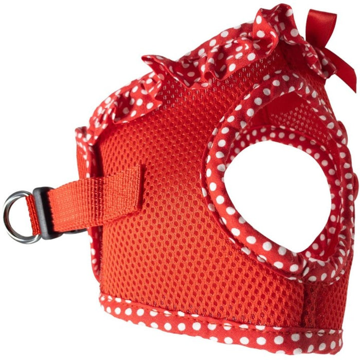 American River Choke Free Dog Harness™ - Red/White Polka Dots