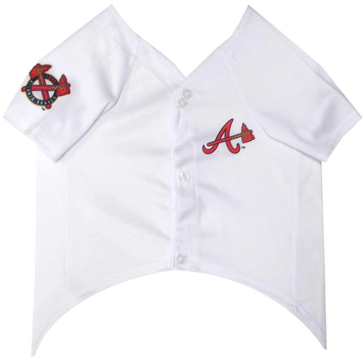 Atlanta Braves Button-Up Baseball Jersey - Navy