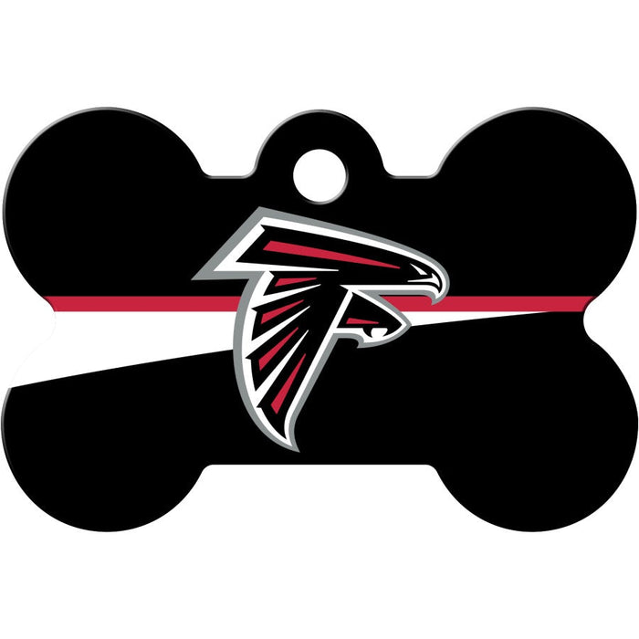Atlanta Falcons Pet ID Tag - Bone - 3 Red Rovers