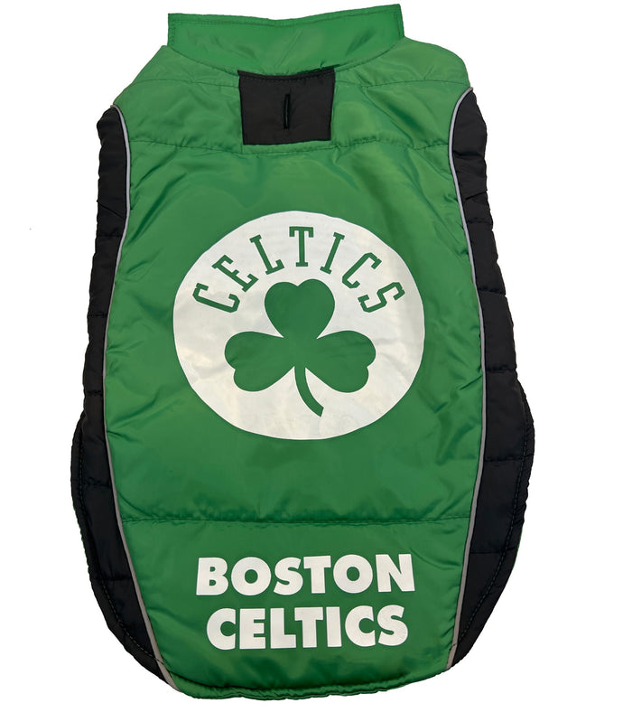 Boston Celtics Game Day Puffer Vest - 3 Red Rovers