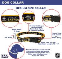 Buffalo Sabres Dog Collar or Leash - 3 Red Rovers