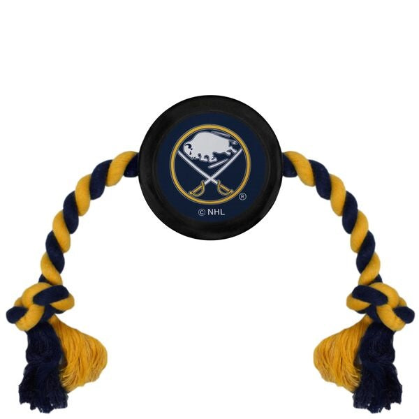 Buffalo Sabres Puck Rope Toys - 3 Red Rovers