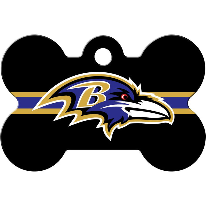 Baltimore Ravens Pet ID Tag - Bone - 3 Red Rovers