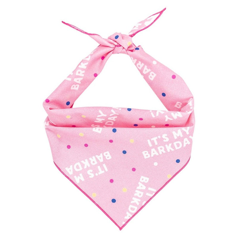 It's My Barkday Pink Bandanas - 3 Red Rovers