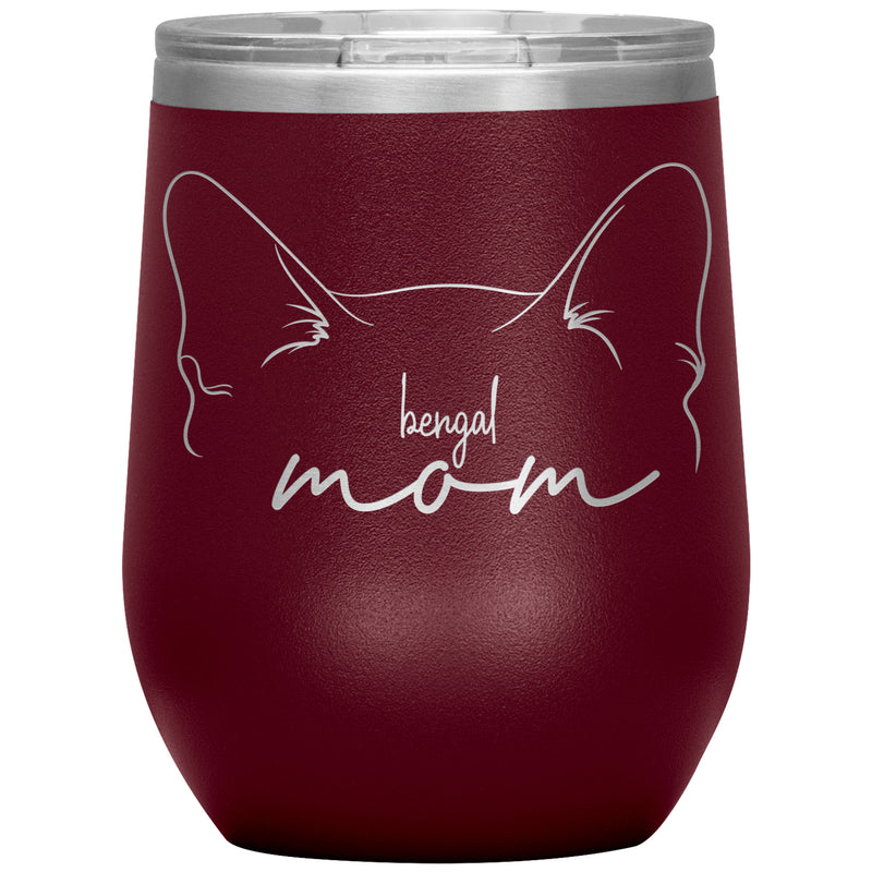 Bengal Cat Mom Wine Tumbler - 3 Red Rovers